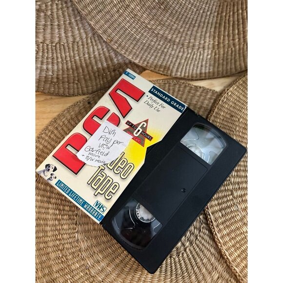 RCA VHS Tape – Recorded Dish Pay-Per-View with Garfield & Black & White Movie - Picture 1 of 6